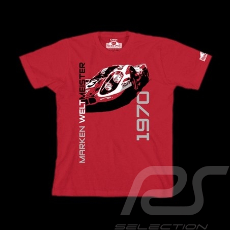 Men’s T-shirt Porsche 917 Marken Weltmeister 1970 red