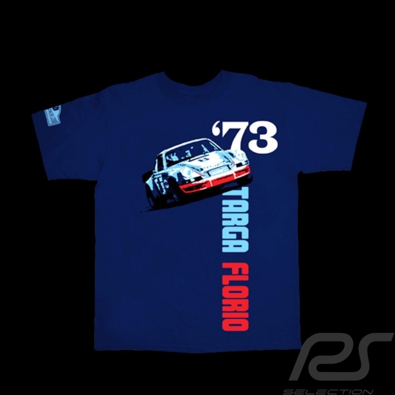 T-Shirt Herren Porsche 911 Targa Florio 1973 marineblau T-Shirt Herren Porsche 911 Targa Florio 1973 marineblau
