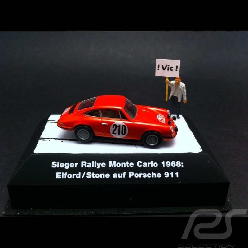 Porsche 911 Monte Carlo 1968 n° 210 1/87 Brekina 91627 Porsche 911 Monte Carlo 1968 n° 210 1/87 Brekina 91627