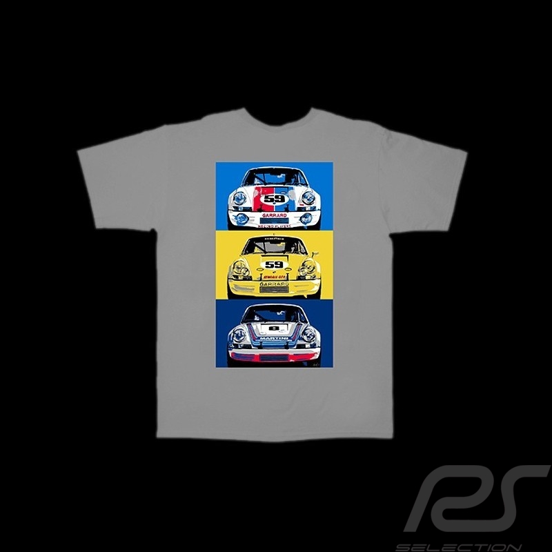 T-Shirt Herren Porsche 911 RSR grau