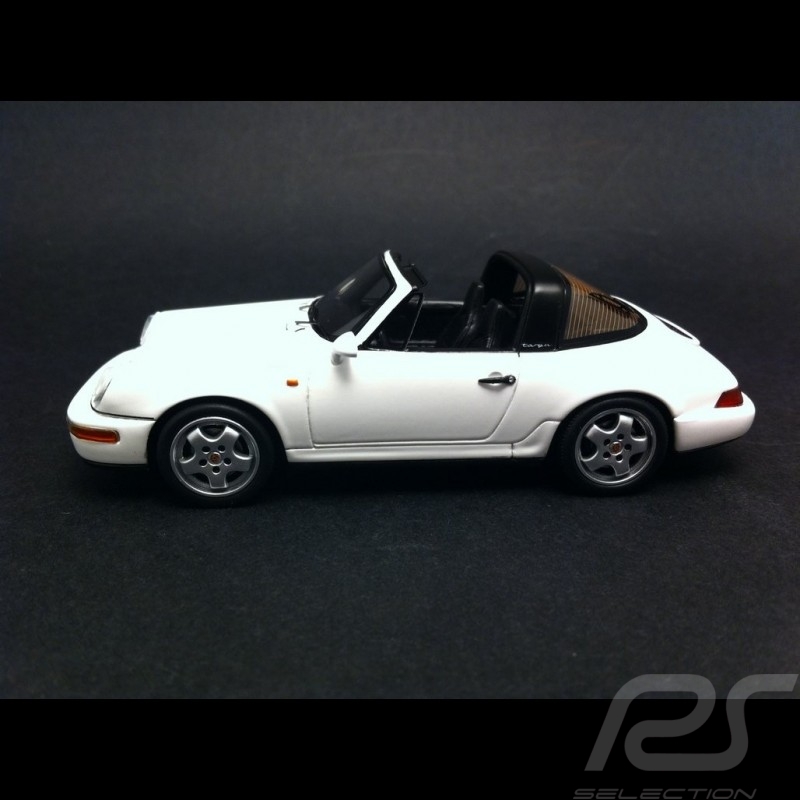 Porsche 911 964 Targa 1990 blanc 1/43 Spark S4472