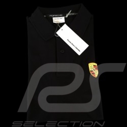  Porsche WAP592B Polo écusson noir homme Polo shirt crest black men Polo Shirt Wappen Schwarz Herren