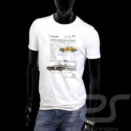 Men’s T-shirt Porsche 911 Testblatt 637 white