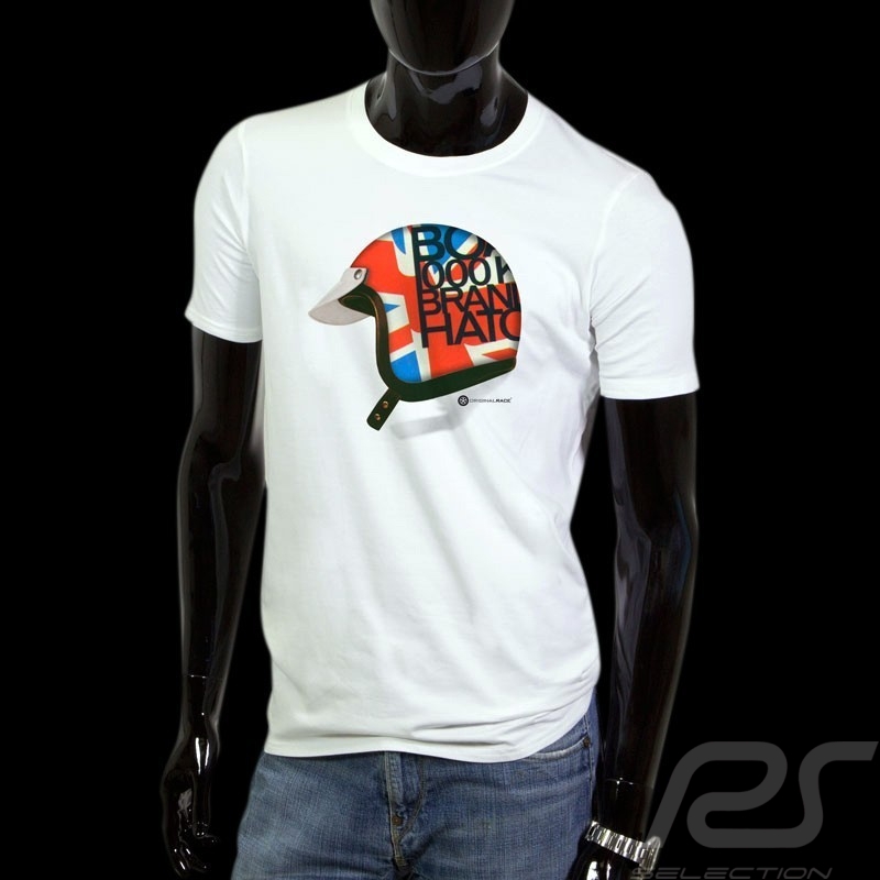 T-Shirt Herren Pilot Helm Brands Hatch weiß T-Shirt Herren Pilot Helm Brands Hatch weiß