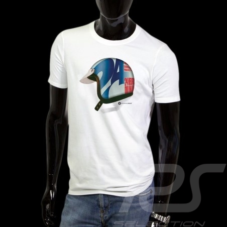 Men’s T-shirt pilot helmet 24h du Mans﻿  white