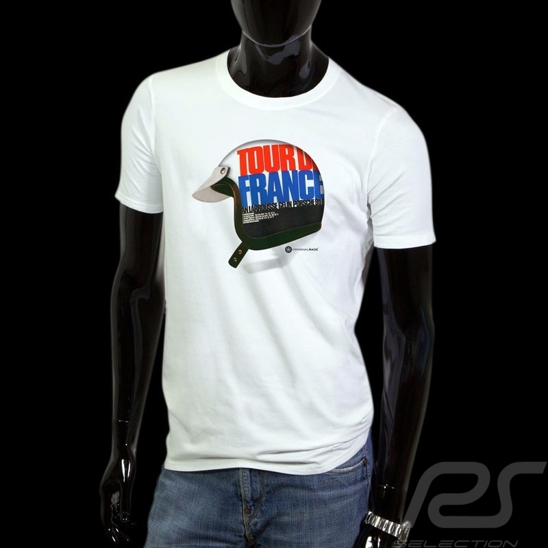 T-Shirt Herren Pilot Helm Tour de France weiß T-Shirt Herren Pilot Helm Tour de France weiß