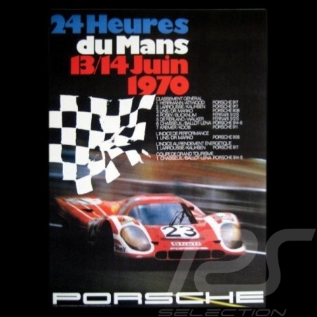 Plaque aimantée Porsche 917 24 h du Mans 1970