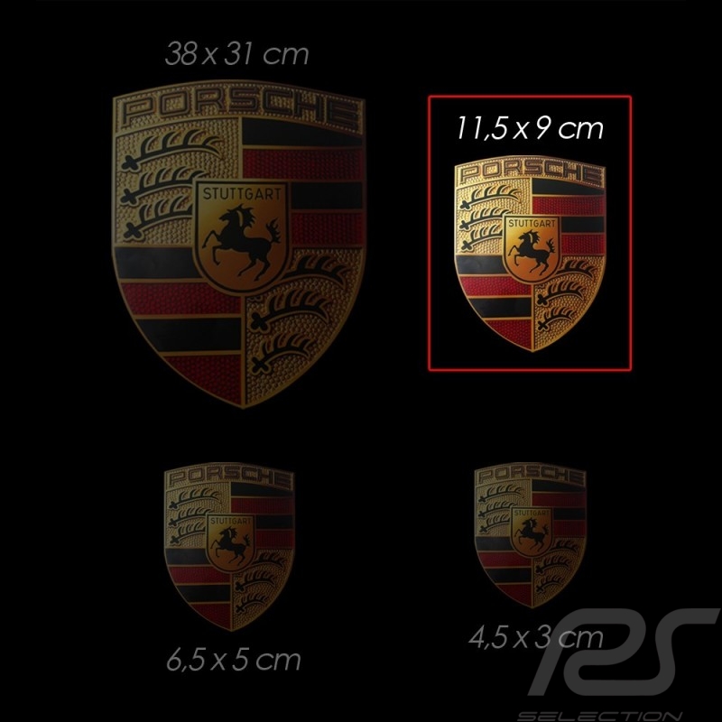 Autocollant Porsche 11,5 x 9 cm