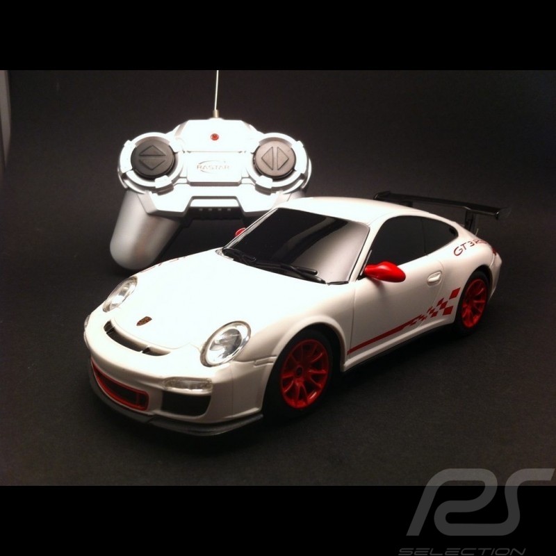 Porsche 997 GT3 RS II blanche radiocommandée 27MHz 1/24