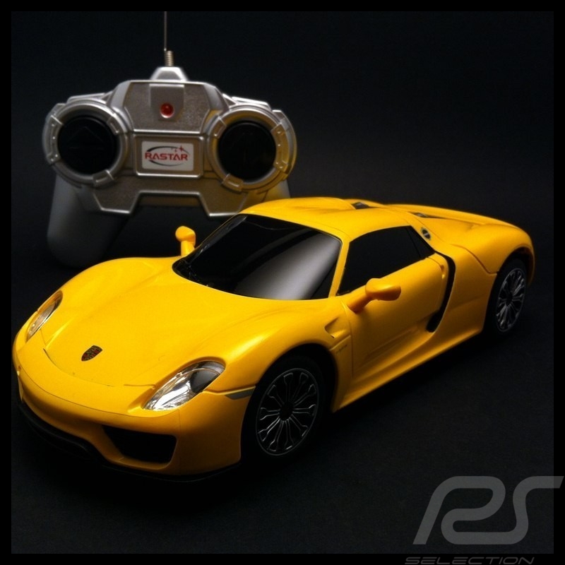 Porsche 918 spyder gelb RC-Fahrzeug 27MHz 1/24 Porsche 918 spyder gelb RC-Fahrzeug 27MHz 1/24