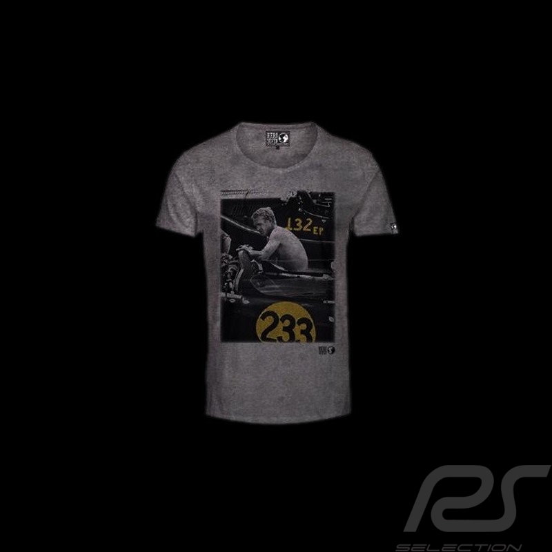 T-Shirt Steve McQueen Race 233 grau - Herren T-Shirt Steve McQueen Race 233 grau - Herren