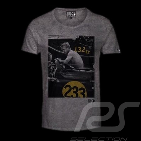 T-shirt  Steve McQueen Race 233 grey - Men