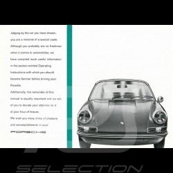 Reproduction Brochure Porsche 911 E 1972 