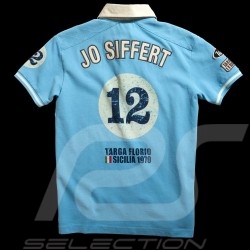 Men's Polo shirt Jo Siffert n° 12 Gulf blue