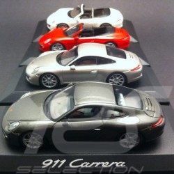 Quartett Porsche 991 Carrera et Carrera S coupé et Cabriolet 2012 1/43 Minichamps