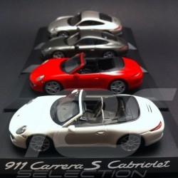 Quartett Porsche 991 Carrera et Carrera S coupé et Cabriolet 2012 1/43 Minichamps