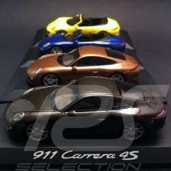 Quartet Porsche 991 Carrera 4 et Carrera 4S coupé et Cabriolet 2012 Minichamps