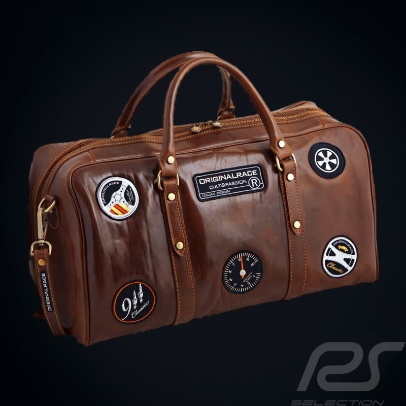 911 Classic Grossen Reisetasche Braun Leder 911 Classic Grossen Reisetasche Braun Leder