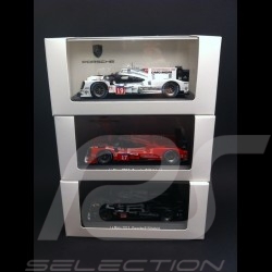 Trio Porsche 919 Hybrid Le Mans 2015 n° 19﻿ / 17 / 18 1/43 Spark