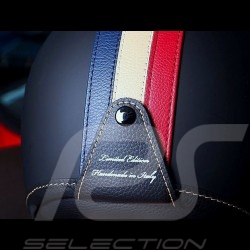 Casque de course vintage trois rayures