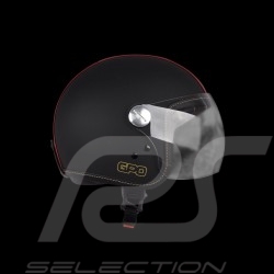 Casque de course vintage trois rayures