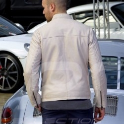 Gulf Steve McQueen leather jacket beige - men