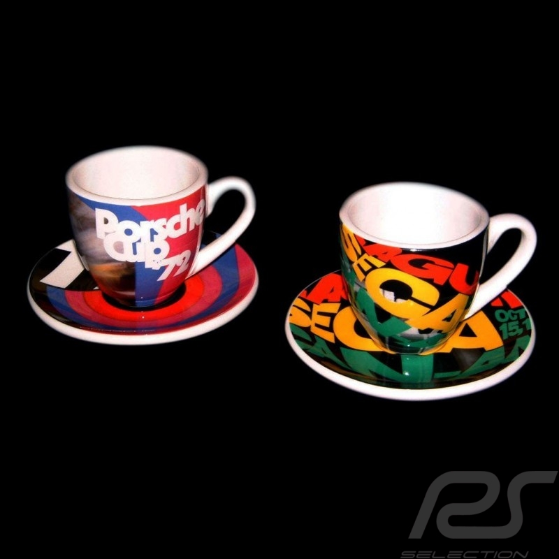 Set of 2 expresso cups Laguna Seca / Porsche Cup 1972 Set of 2 expresso cups Laguna Seca / Porsche Cup 1972