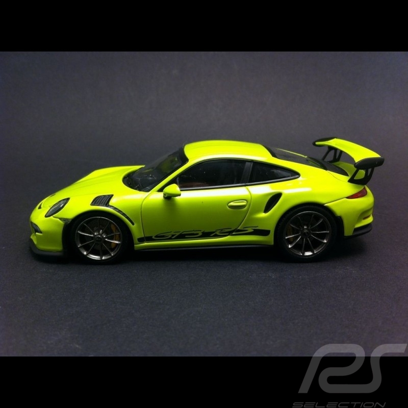 Porsche 991 GT3 RS 2016 light green 1/43 Minichamps CA04316007