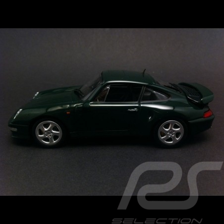 Porsche 993 Turbo S 1998 vert foncé 1/43 Minichamps MAP02002516