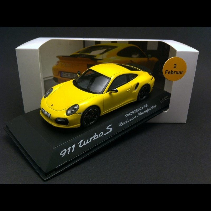 Porsche 911 Turbo S Type 991 2016 exclusive racing yellow 1/43