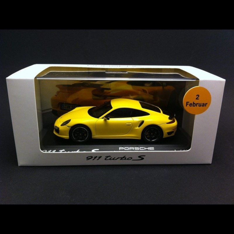 Porsche 911 Turbo S Type 991 2016 exclusive racing yellow 1/43