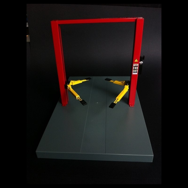 Two-post lift red 1/18