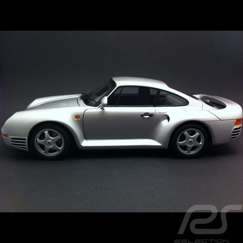 Porsche 959 1986 gris 1/18 Autoart 78081