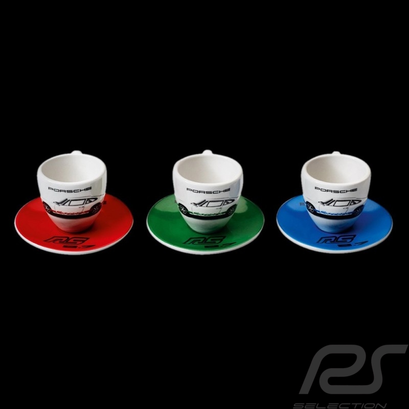 Set von 3 expresso tasse Porsche 911 Carrera 2.7 RS Set von 3 expresso tasse Porsche 911 Carrera 2.7 RS