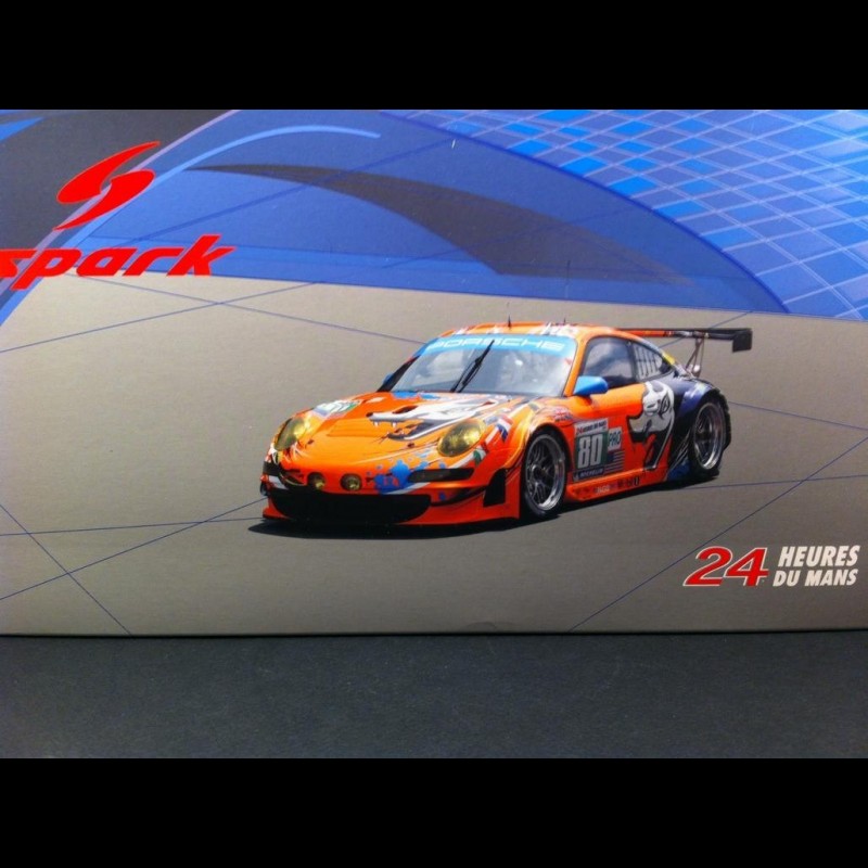 2011 Le Mans Art Print - Porsche GT #80 & #81 – Flying Lizard Gear