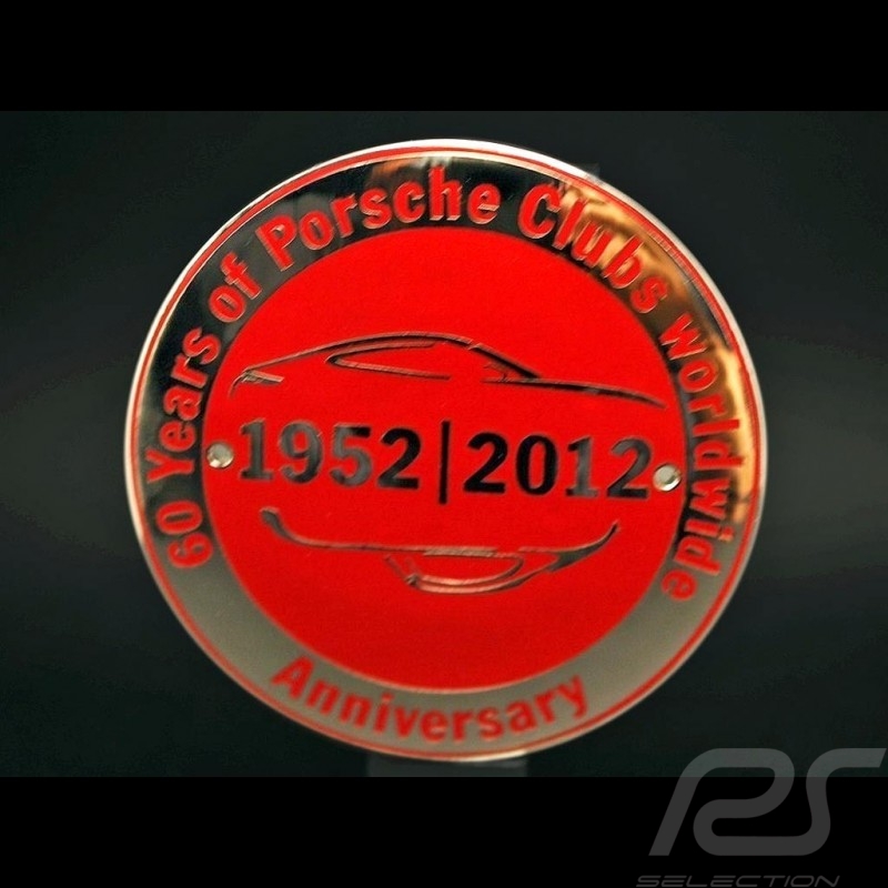Badge de grille 911 "60 ans Porsche Club" Grille Badge