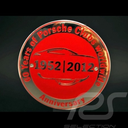 Badge de grille 911 "60 ans Porsche Club" Grille Badge