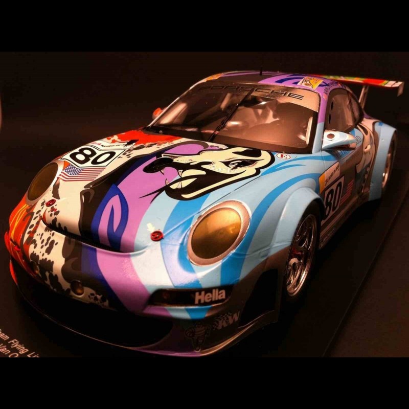 Porsche 997 GT3 RSR Flying Lizard n° 80 Le Mans 2007 1/18