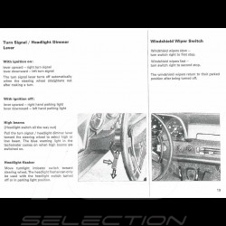 Reproduction manuel d'utilisation Porsche 914 1971