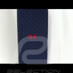 Alain Figaret 24 h du Mans thin tie navy  blue