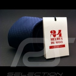 Alain Figaret 24 h du Mans thin tie navy  blue