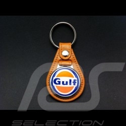 Porte-clé écusson Porsche cuir crème