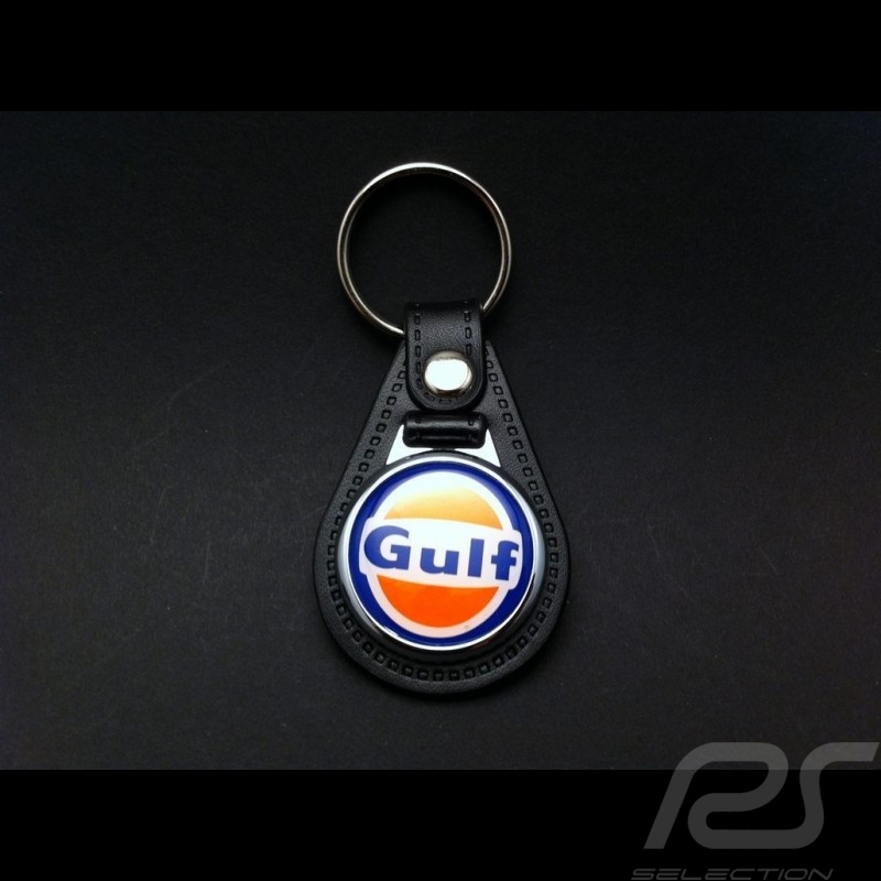 Porte-clé écusson Porsche cuir crème