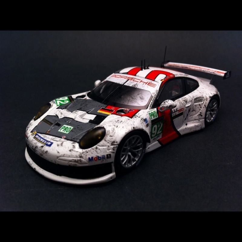 Miniature Spark 1/43 – Porsche 911 GT3 RSR N°77 Le Mans 2013 (S3780, Occasion)