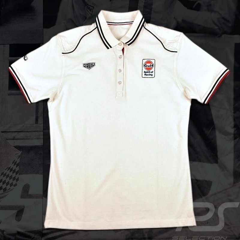 Damen Polo-shirt Gulf Spirit of Racing weiß