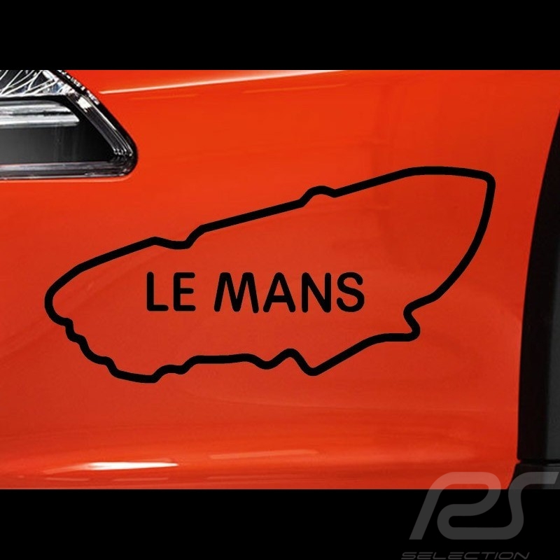 Sticker Le Mans rennstrecke schwarz Umriss transparentem Hintergrund Sticker Le Mans rennstrecke schwarz Umriss transparentem Hintergrund