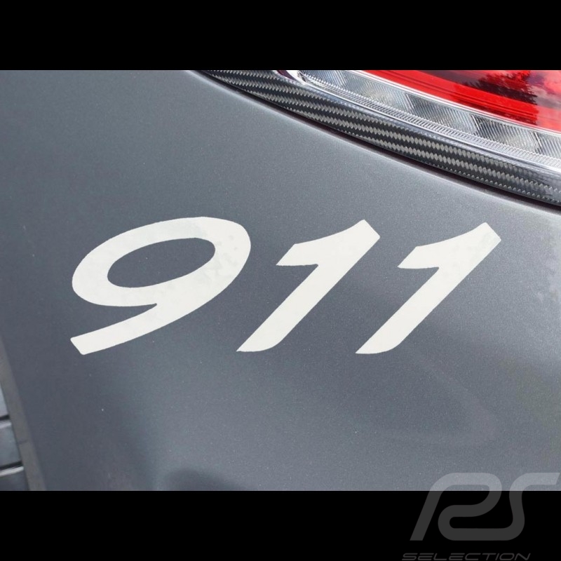 Autocollant lettres 911 transfert weiß 7.7 x 2.7 cm