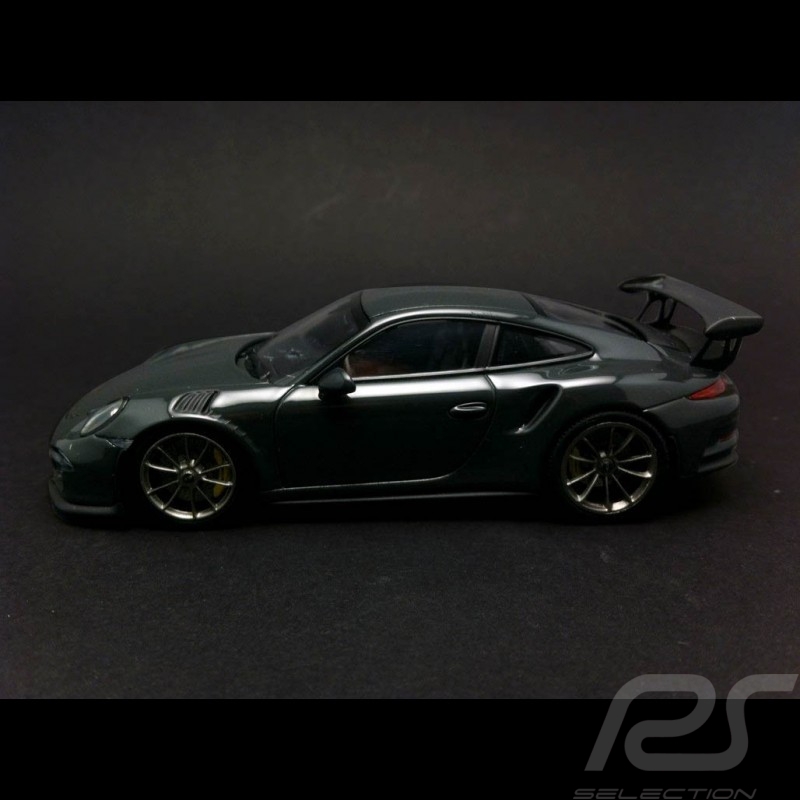 Porsche 991 GT3 RS 2015 grey black 1/43 Minichamps CA04316005 Porsche 991 GT3 RS 2015 grey black 1/43 Minichamps CA04316005