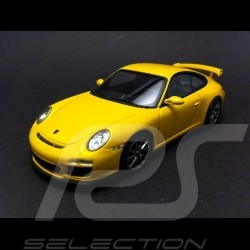 Porsche 997 GT3 2009 jaune 1/43 Minichamps 400068021