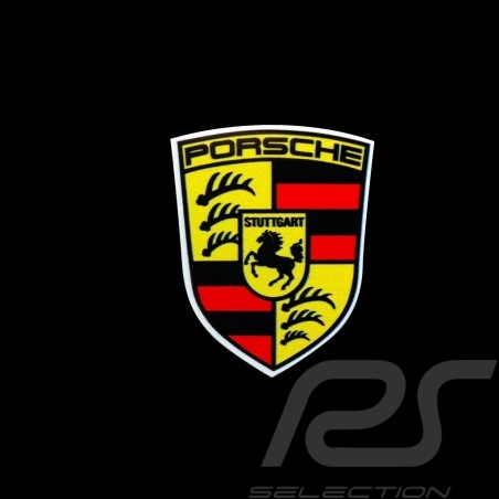 Autocollant Porsche écusson ancien Sticker Porsche former crest Aufkleber Porsche ehemaligen Wappen 3.7 x 4.7 cm